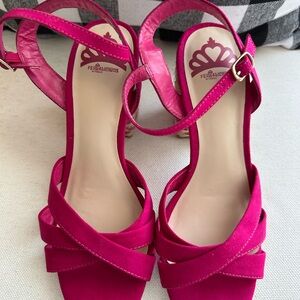 Fergalicious Women's Pink Strappy Sandals